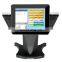 15'' Capacitive Touch Screen All in One POS With 8inch Customer Display System/cash Register/cashier POS Machine