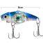 80mm 31g Wholesale Metal vib  LED Light 100 Hours Working Time Fake Lure Electronic Fishing Bait