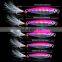 Amazon 7/10/15/20/30g  Fetaher Treble Hooks Colorful In Stock Lead Jig Hook slow jigging lure