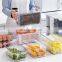 Fridge Organizer Clear plastic food storage organizer bin Racks kitchen pantry storage organizer units pantry container set