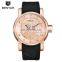 BENYAR BY-5115M Luxury Brand Men's Quartz Watch Fashion 30M Waterproof Silicone Strap Watches Men