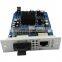 Card type Gigabit  single mode 1310nm SC 20km chassis fiber optic media converter