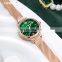 SHENGKE SK S9853L Fancy Green Woman Watch Waterproof Bracelet Watches
