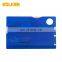 Outdoor Tool Card Combination Set Multi-function Tool Pocket Tool with Scissor Screwdriver Scale