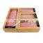 Bamboo Plastic Storage Drawers Food Bags Holder Container Organizer Dispenser for Sandwich Snack Slider Quart Gallon