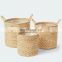 Beautiful Water Hyacinth Plant Holder Set Of 3 Planter Natural Handwoven Wholesale Vietnam Manufacturer