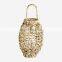 Hot Natual Woven Water Hyacinth Lantern Centerpiece Candle Holder in Bulk European Style Vietnam Supplier