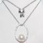 S925 Sterling Silver Necklace Women's Pearl Collar Chain