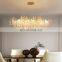 Living Room Crystal Light Luxury Chandelier Restaurant Villa French Aluminum Pendant Light