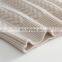 Women's 100% Cashmere Pullover Cable Knit Sweater Thick Quarter Button Style Stand Collar Casual Solid Pattern Wholesale Winter