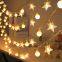 Solar Pentagon LED String Lights - IP65 Waterproof for Outdoor Christmas Party Wedding Wholesale