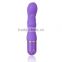 Wholesale good quality feedback New silicone purple pink G Spot Clit Pussy massaging vibrator Masturbator Vibrators