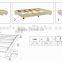 soild wood knock down bed frame