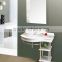 AQUARIUS Wall Mounted 1600 White Vanity with Double Sink