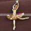 New Design Zinc Alloy Ballet Dance Metal Brooch