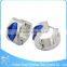 ZS13057 New design charming stainless steel hoop earrings rhinestone earring wholesale