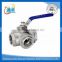 casting 1000 psi stainless steel 3 way ball valves 1 inches