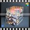 Crystal clear acrylic makeup organizer box with 5 drawers made in China