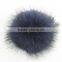 RFB002J White raccoon fur pom poms 8-15cm animal fur ball for hat or beanie ,bags accessory