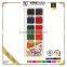 China Hot Selling High Quality 12Colors Dry Water color Paint Set For Kids With Brush