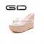 GDSHOE ladies open toe wedge heels sandal slippers