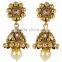 Indian Gold Plated Designer Topaz Colour Necklace Set