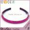2016 new design curly feather pads spandex elastic hair band hairpieces