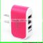 Wholesale triple usb charger with 3 usb port home charger for mobile phone