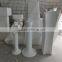 cylindrical fiberglass planter flower pot for living room or public decoration