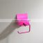 Waterproof bathroom high quality pink brass toilet paper roll holder 62805