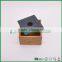 Bamboo square storage box with black lid
