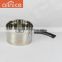 Korean style 3pcs induction stainless steel cooking pot set with double bottom