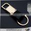 Custom Logo Gold Plating Leather Rotating Keychain