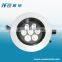 High Quality Reccessed Anti-dazzle Ceiling Light LED 7W High Power LED Ceiling Fixture