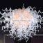 White Modern Artificial Hand-blown Art Glass Pendant Lamp PG006