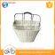 Made in china custom size white wicker bike basket for sale