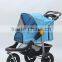 Factory direct sale high quality travel system cool pet stroller with big wheel