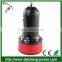 5V 3.1A portable dual usb car charger with intelligent IC chip