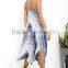 Vintage Ladies Floral Printed African Kitenge Design Maxi Dress