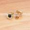 Korean Style Zircon Circular Stainless Steel tide Earrings