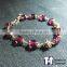 Customized Fashion Pink 925 Sterling Silver Bracelet Designed For Couple