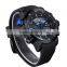 WEIDE 2015 high quality Men's Wristwatches design japan movement alloy case PU band fashion men's watch WH3401B