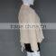 Women's Fashion Oversize Knitted Rabbit Fur Short Coat Ladies Winter Fur Coat