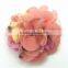 2016 new design fancy fabric flower brooch for ladies