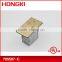 USA standard residential grade floor box with brass plate