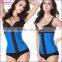 4 Steel Boned Plus Size Latex Waist Training Cincher Corset Bustier