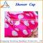 2016 Hot Selling PEVA Dot Pattern Cheap Shower Cap For Promotion