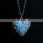 Women Men Hollow Heart Necklace Pendant Luminous Glow In The Dark Locket Glwoing Jewelry Gifts