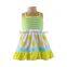 Kaiyo factory cheapest children's boutique clothing cute dress spaghetti strap dress print summer dresses
