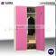 pink metal lockers double door small locker for kids